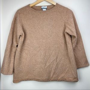 Randolph Duke Brown Wool Blend Sweater Size Large